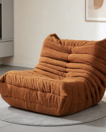 Brown Teddy Faux Fur Bean Bag Chair